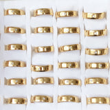 Rhinestone Stainless Steel Rings - Wedding Birthday Jewelry