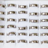 Rhinestone Stainless Steel Rings - Wedding Birthday Jewelry