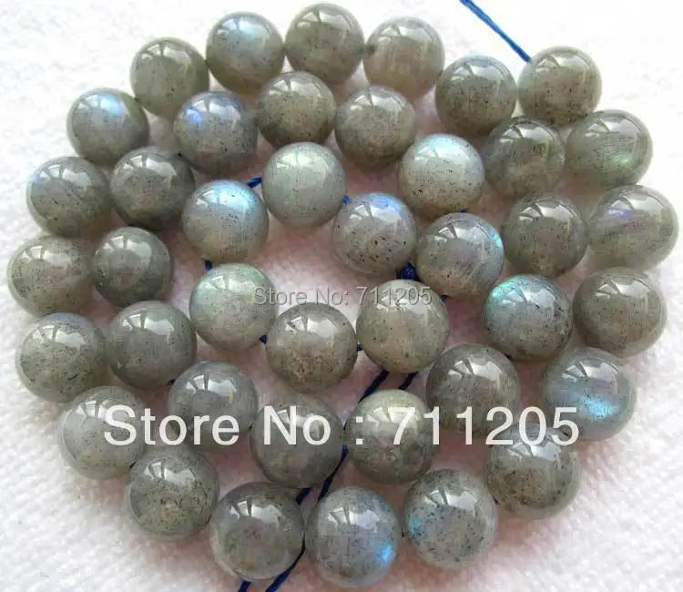38pcs 10mm Labradorite Round Loose Beads