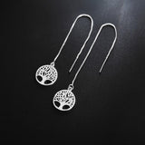 925 Sterling Silver TREE Charms Earrings Set for Women Wedding Party