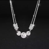 925 Sterling Silver Luck Charms Necklace for Women