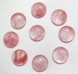 50pcs 14mm Natural Agates Cabochons Flat Back No Hole Beads DIY Jewelry Making