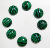 50pcs 14mm Natural Agates Cabochons Flat Back No Hole Beads DIY Jewelry Making