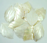 Natural Sea SHELL Leaves Pendant Beads Necklace Jewelry 5PC