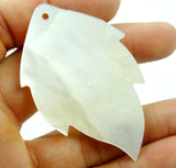 Natural Sea SHELL Leaves Pendant Beads Necklace Jewelry 5PC