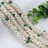 6-8mm Natural Baroque Pearls Strand for Women Jewelry Making
