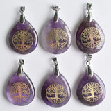 Tree of Life Crystal Necklace Pendant for Women
