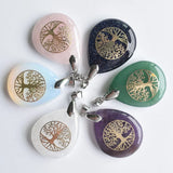 Tree of Life Crystal Necklace Pendant for Women