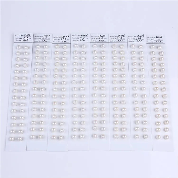 7.5-8mm Round Pearl Beads for Jewelry Making
