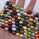 Colorful Big Baroque Freshwater Pearl Strands 7-8mm