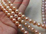 Pink Purple Freshwater Pearl Loose Beads 15 Inches