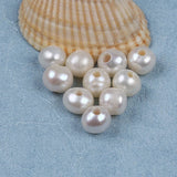 9-10mm AA Natural Freshwater Pearl Big Hole Jewelry Making