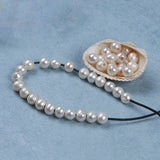 9-10mm AA Natural Freshwater Pearl Big Hole Jewelry Making