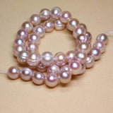 9-10mm Pink Purple Freshwater Pearl Loose Beads 15 Inches