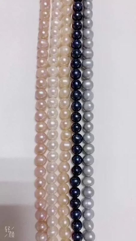 9-10mm Peacock Potato Pearl for Jewelry Making