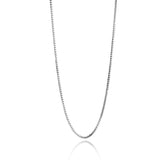 925 Sterling Silver 1mm Box Chain Necklace Women Girls Kids Children 40cm-50cm