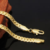 925 Silver 20in 6mm Full Sideways Chain Necklace Wedding Party Jewelry