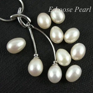 Freshwater Pearl Teardrop Earrings 7.5-8.0mm 10pcs