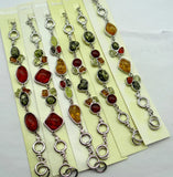 Modernist Teardrop Golden Amber Bracelet