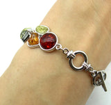 Modernist Teardrop Golden Amber Bracelet