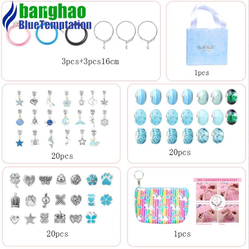 DIY Charms Bracelets Making Alloy Beads Pendants Accessories TZ-11