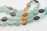 Green Jade Long Necklace 33in Nature Beads Gemstone Woman