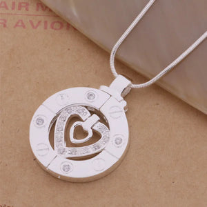 Silver plated jewelry chains necklace pendant