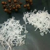 5mm Clear Plastic Earring Studs Pins DIY Jewelry Findings