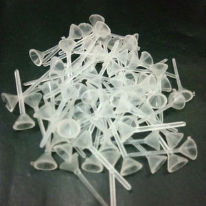 5mm Clear Plastic Earring Studs Pins DIY Jewelry Findings
