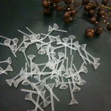 5mm Clear Plastic Earring Studs Pins DIY Jewelry Findings