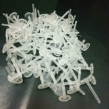 5mm Clear Plastic Earring Studs Pins DIY Jewelry Findings