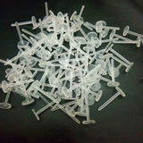 5mm Clear Plastic Earring Studs Pins DIY Jewelry Findings