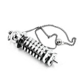 Metal Pendulum For Dowsing Divination Spiritual Wicca Radiestesia Charm