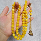 Muslim Necklace 10mm Round Glow in Dark Prayer Beads Islamic Tasbih