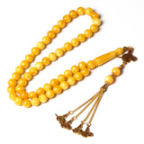 Muslim Necklace 10mm Round Glow in Dark Prayer Beads Islamic Tasbih