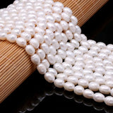 Freshwater Pearls Beads Rice Shape Loose Beads DIY Jewelry Making