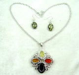 Modernist Golden Amber Necklace
