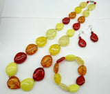 Natural Teardrop Golden Honey Pressed Ambers Jewelry Making Earring Necklace Q7