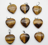 Heart Shape Pendant Opal/Malachite Agates Charms for DIY Jewelry Making