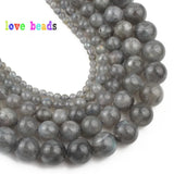 Labradorite Round Loose Beads For Jewelry Making 15.5inch/strand