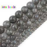 Labradorite Round Loose Beads For Jewelry Making 15.5inch/strand