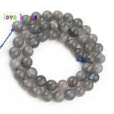 Labradorite Round Loose Beads For Jewelry Making 15.5inch/strand