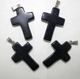 Rose Quartz Agate Cross Pendant for DIY Jewelry Making