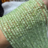 Faceted Prehnite Rondelle Beads 3X5mm 38-40cm