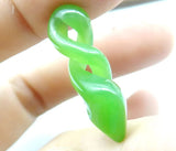 Green Agate Square Lucky Beads Pendant for DIY Jewelry Making