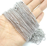 2.4mm Stainless Steel Necklace Rope 50pcs/Lot