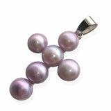 Freshwater Pearl Cross Pendant Chain Necklace