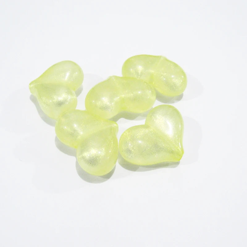 Sparkling Heart Beads For Jewelry Making
