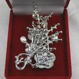 Freshwater Pearl Flower Brooch