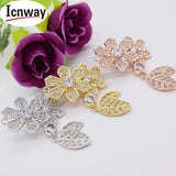 Rhinestone Inlay Toggle Clip for DIY Bracelet Necklace